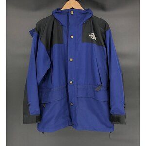 Vintage The North Face Men's Gore-Tex Waterproof Jacket S Blue & Black Outdoor